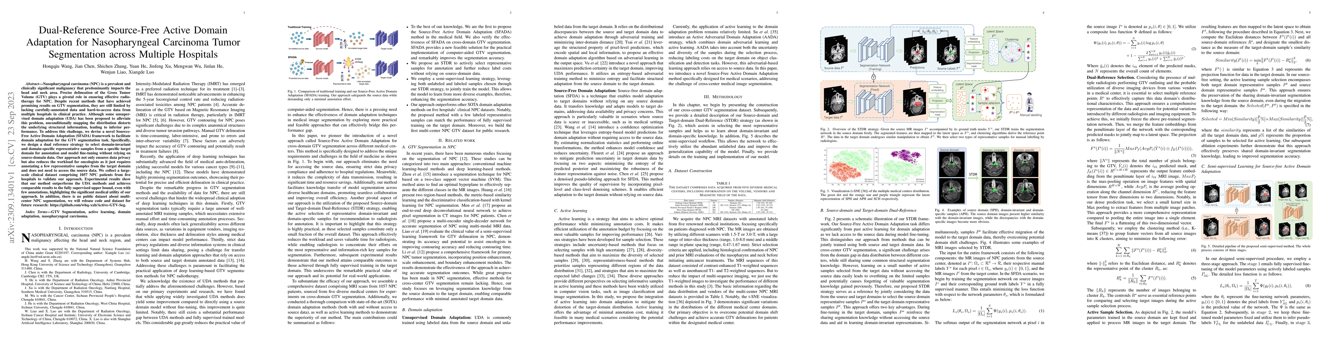 Thumbnail for Dual-Reference Source-Free Active Domain Adaptation for Nasopharyngeal
  Carcinoma Tumor Segmentation across Multiple Hospitals