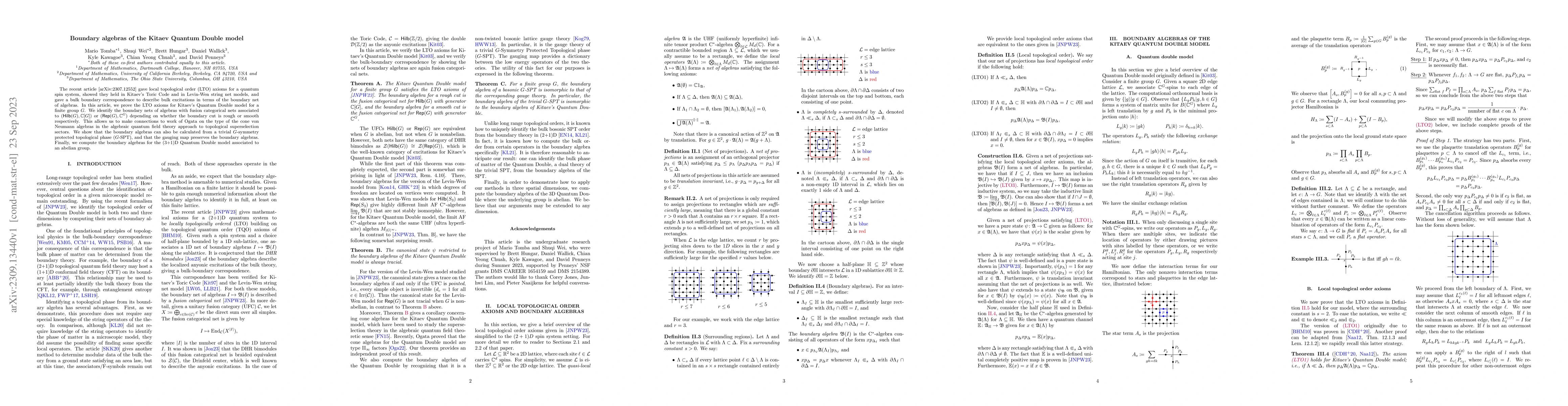 Thumbnail for Boundary algebras of the Kitaev Quantum Double model