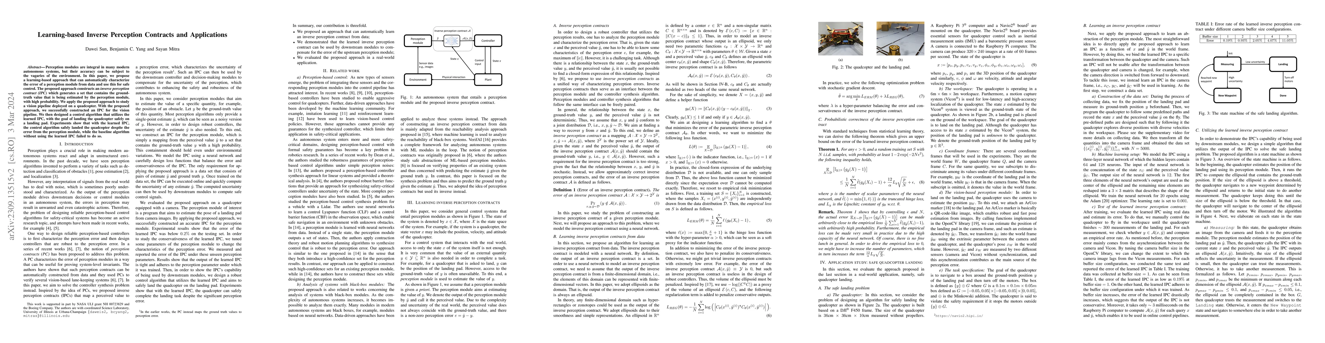 Thumbnail for Learning-based Inverse Perception Contracts and Applications