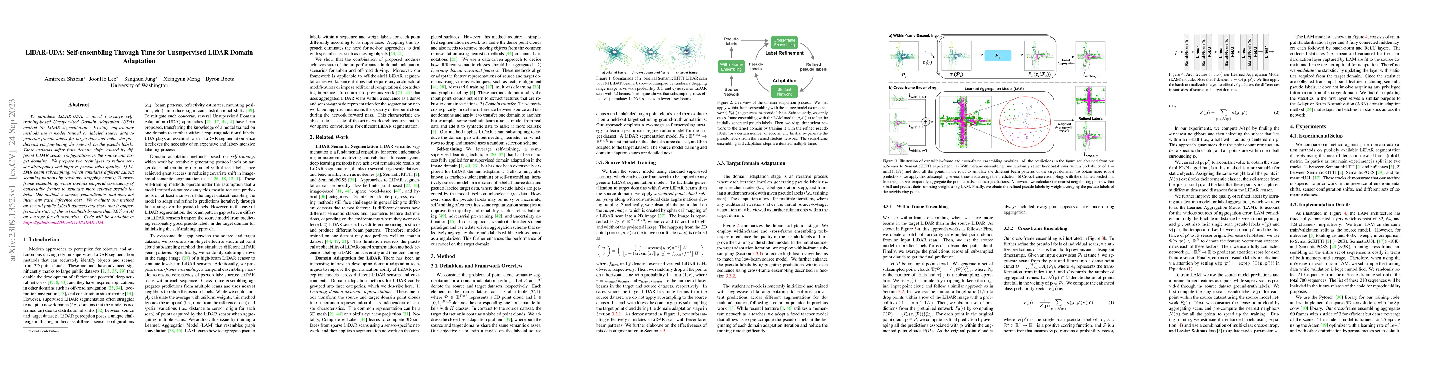 Thumbnail for LiDAR-UDA: Self-ensembling Through Time for Unsupervised LiDAR Domain
  Adaptation