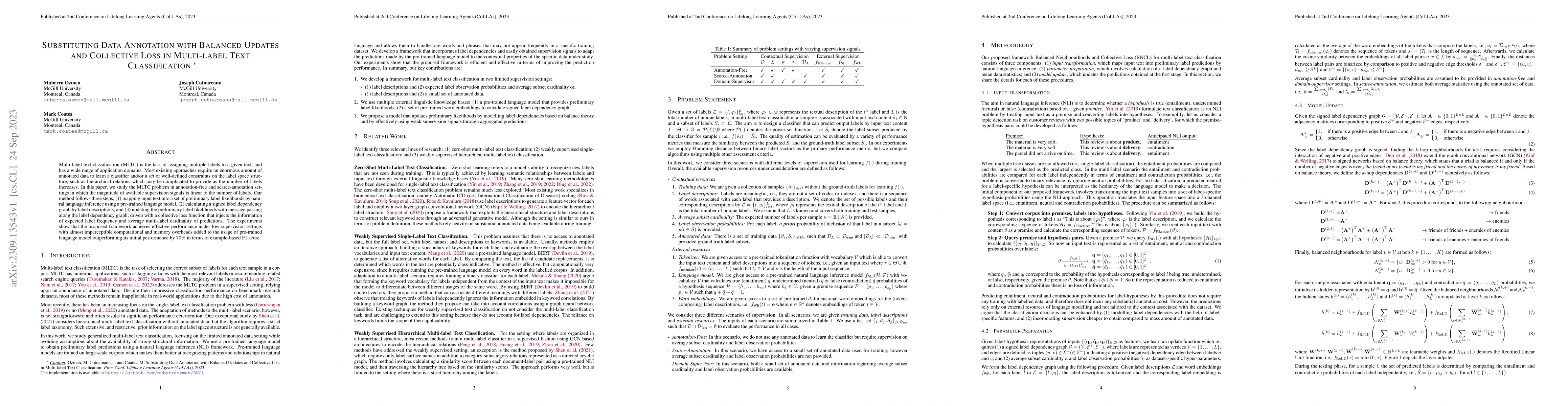 Thumbnail for Substituting Data Annotation with Balanced Updates and Collective Loss
  in Multi-label Text Classification