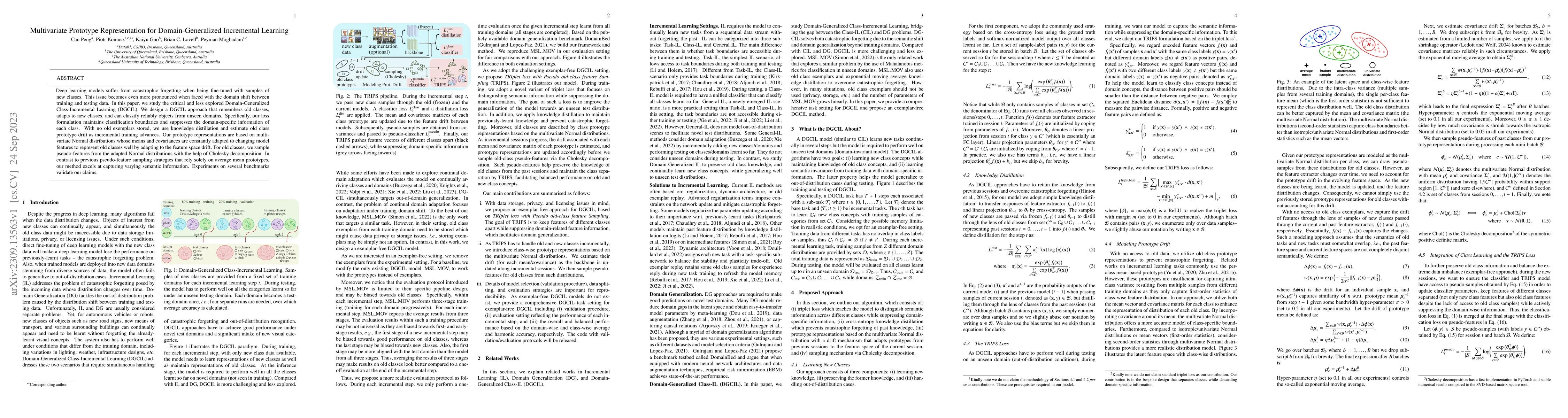 Thumbnail for Multivariate Prototype Representation for Domain-Generalized Incremental
  Learning