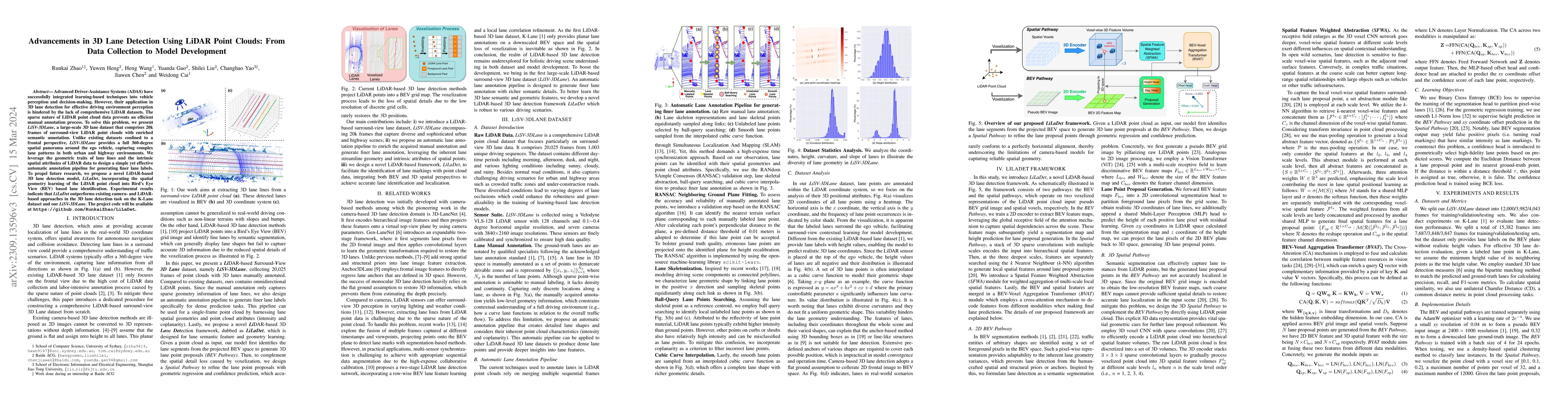Thumbnail for Advancements in 3D Lane Detection Using LiDAR Point Clouds: From Data
  Collection to Model Development