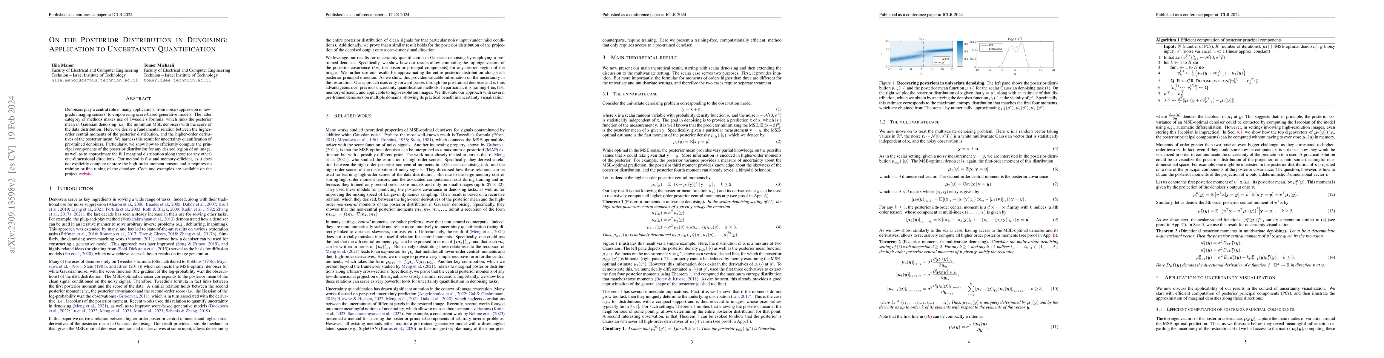 Thumbnail for On the Posterior Distribution in Denoising: Application to Uncertainty
  Quantification
