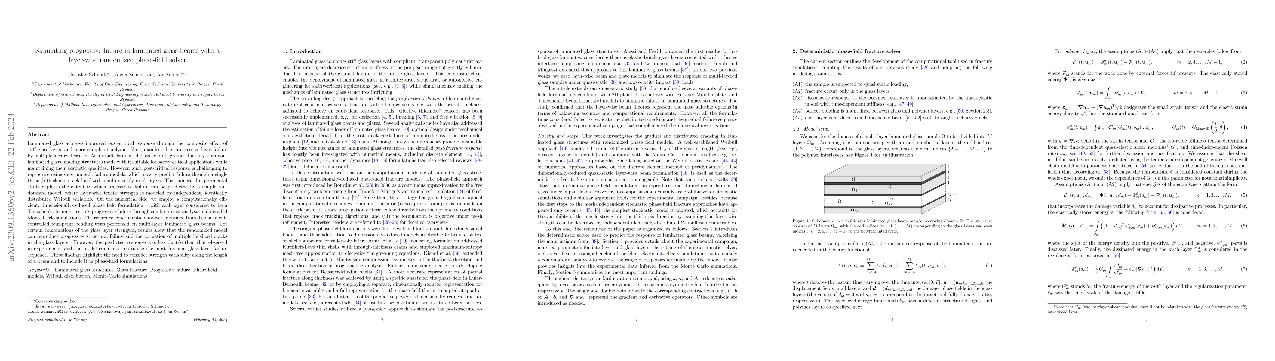 Thumbnail for Simulating progressive failure in laminated glass beams with a
  layer-wise randomized phase-field solver