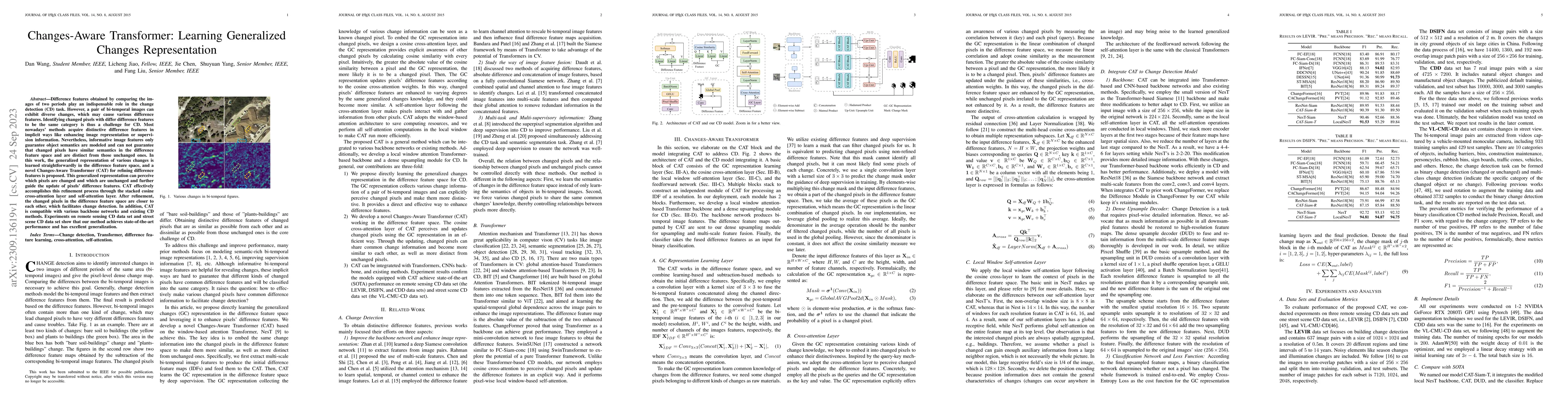 Thumbnail for Changes-Aware Transformer: Learning Generalized Changes Representation