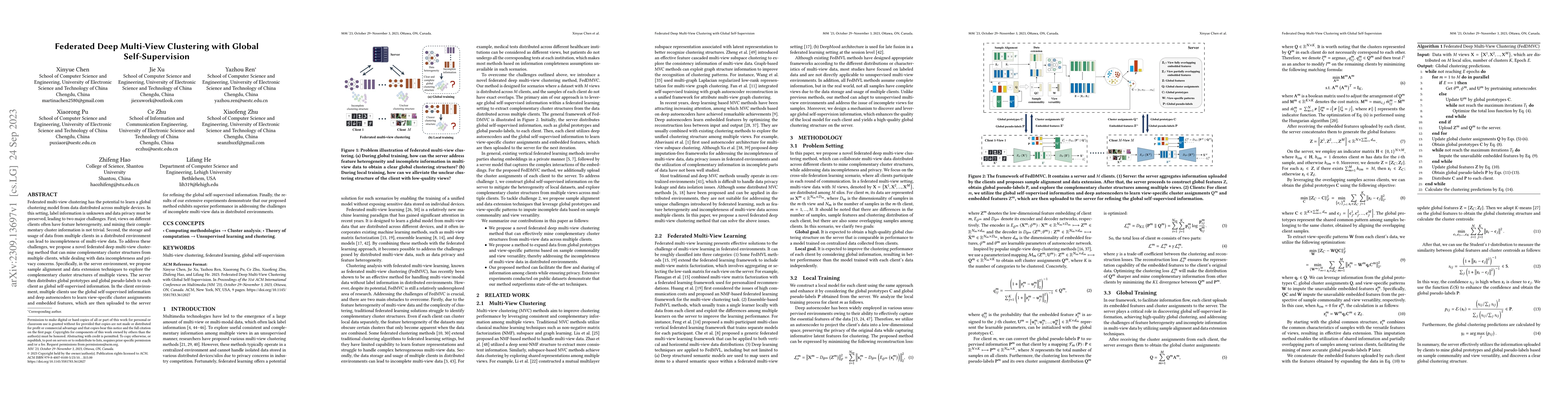 Thumbnail for Federated Deep Multi-View Clustering with Global Self-Supervision