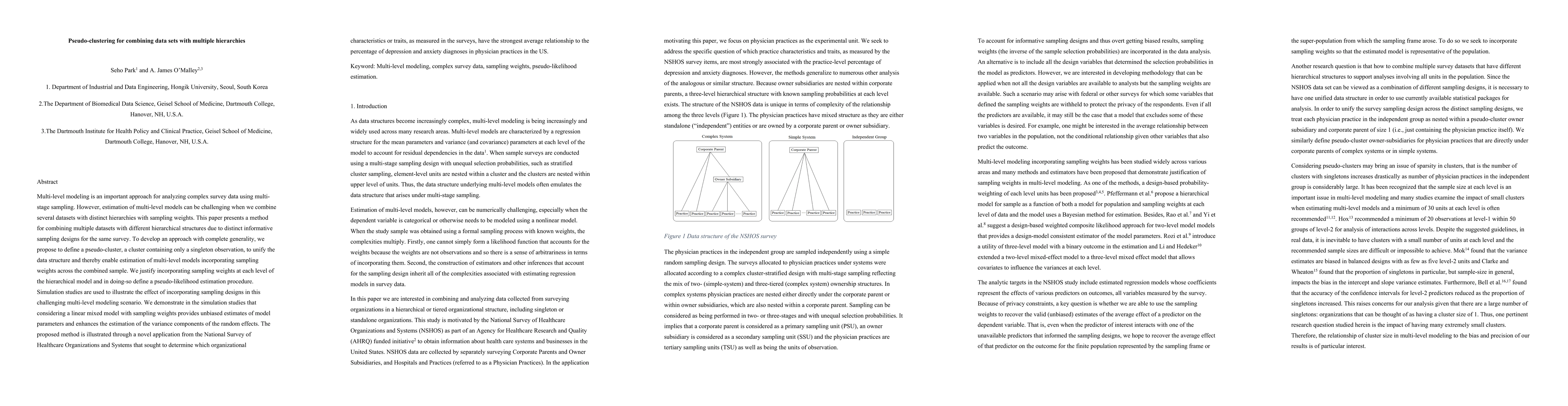 Thumbnail for Pseudo-clustering for combining data sets with multiple hierarchies