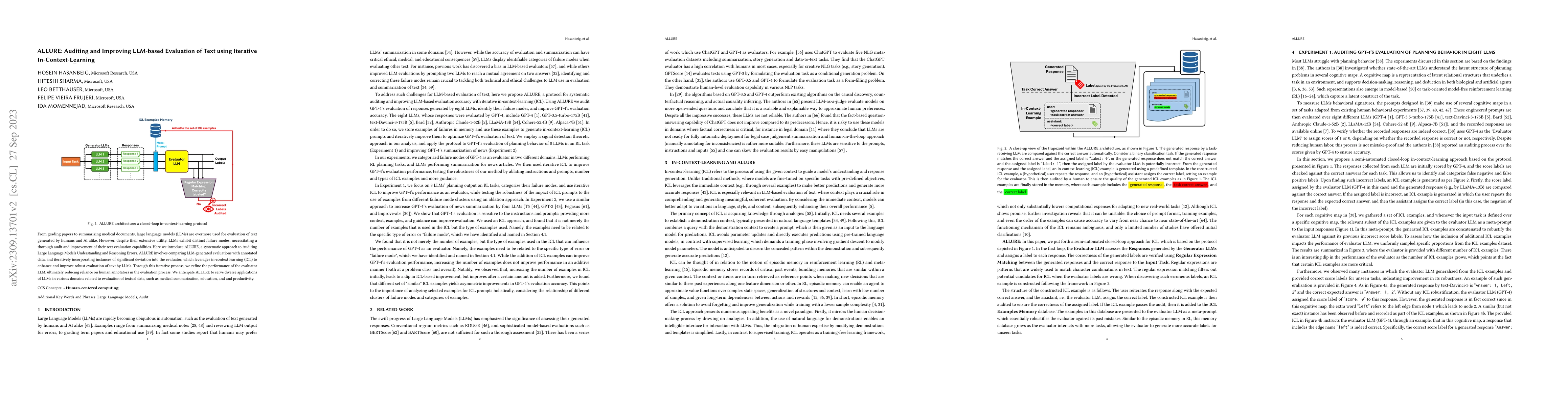 Thumbnail for ALLURE: Auditing and Improving LLM-based Evaluation of Text using
  Iterative In-Context-Learning