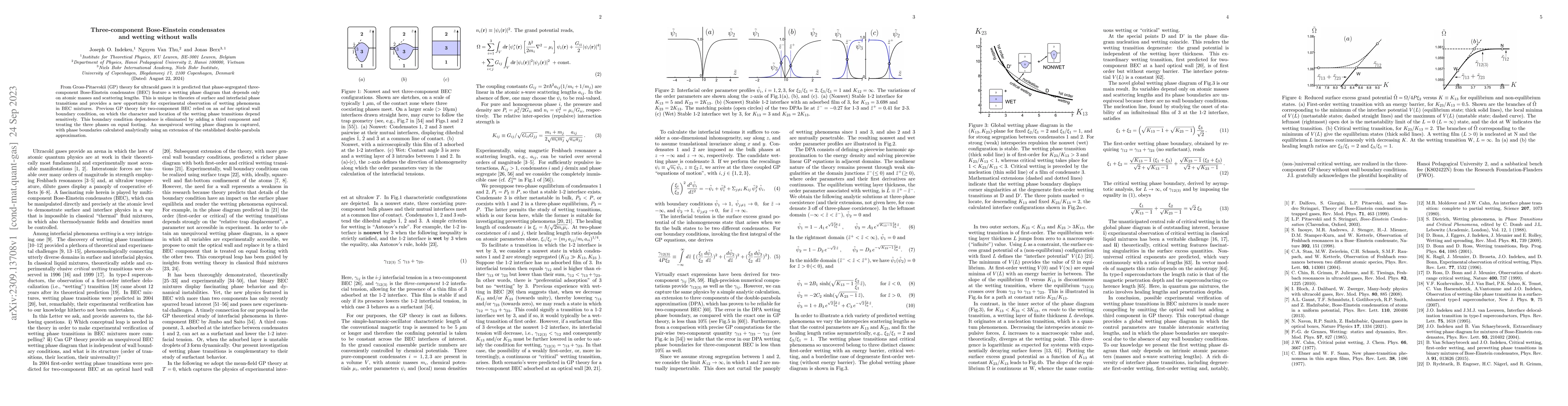 Thumbnail for Three-component Bose-Einstein condensates and wetting without walls