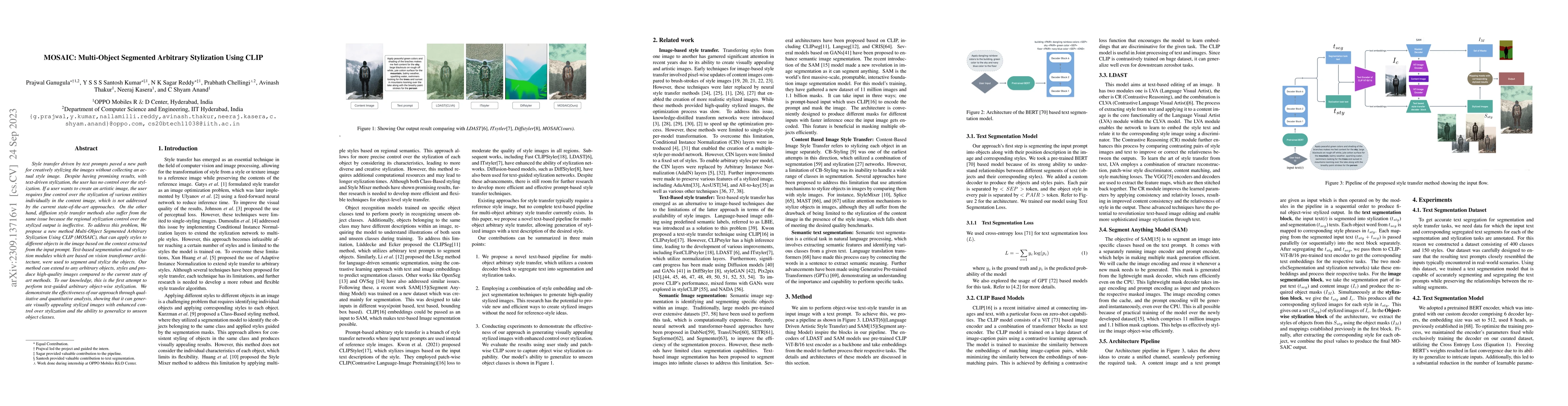 Thumbnail for MOSAIC: Multi-Object Segmented Arbitrary Stylization Using CLIP