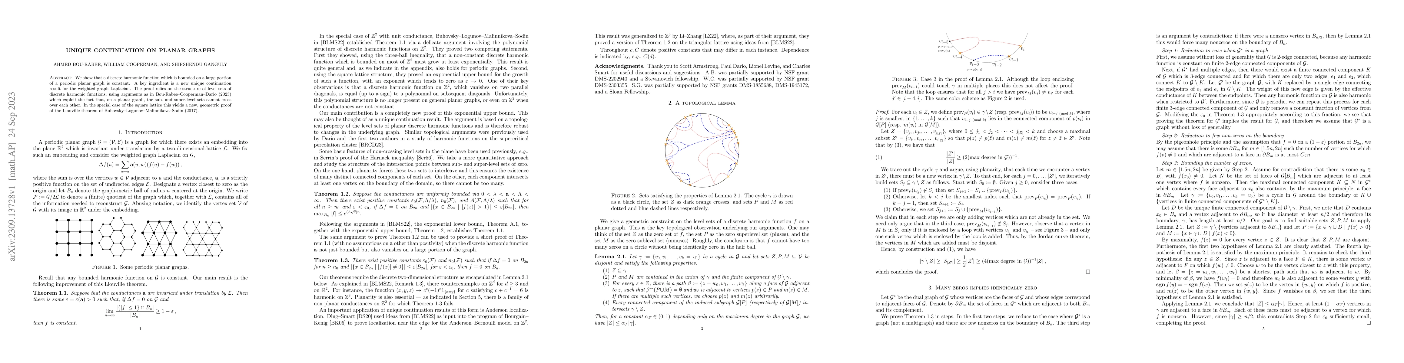 Thumbnail for Unique continuation on planar graphs