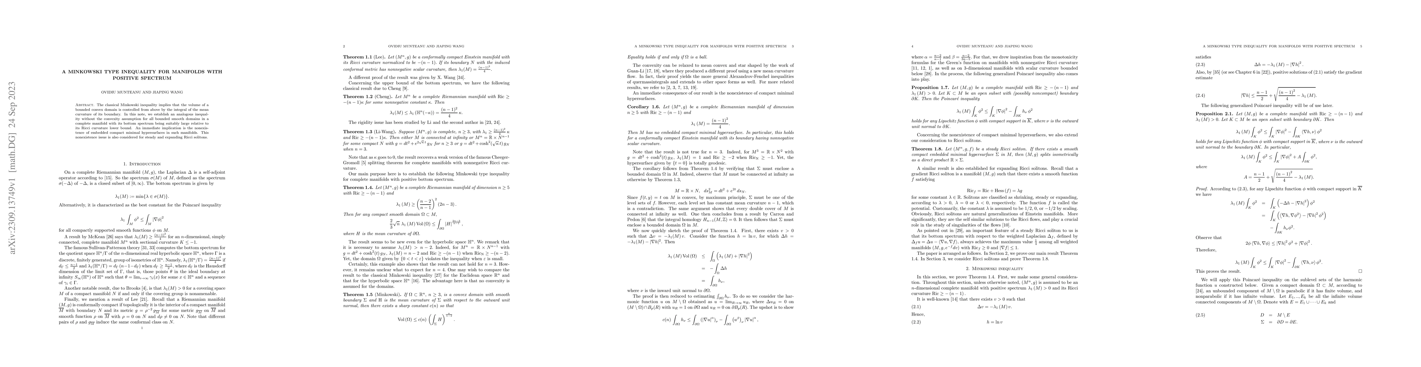 Thumbnail for A Minkowski type inequality for manifolds with positive spectrum
