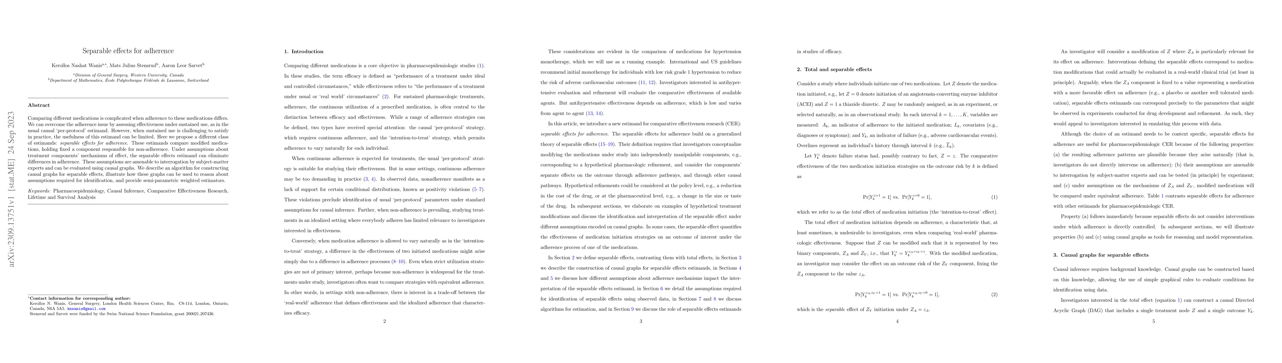 Thumbnail for Separable effects for adherence