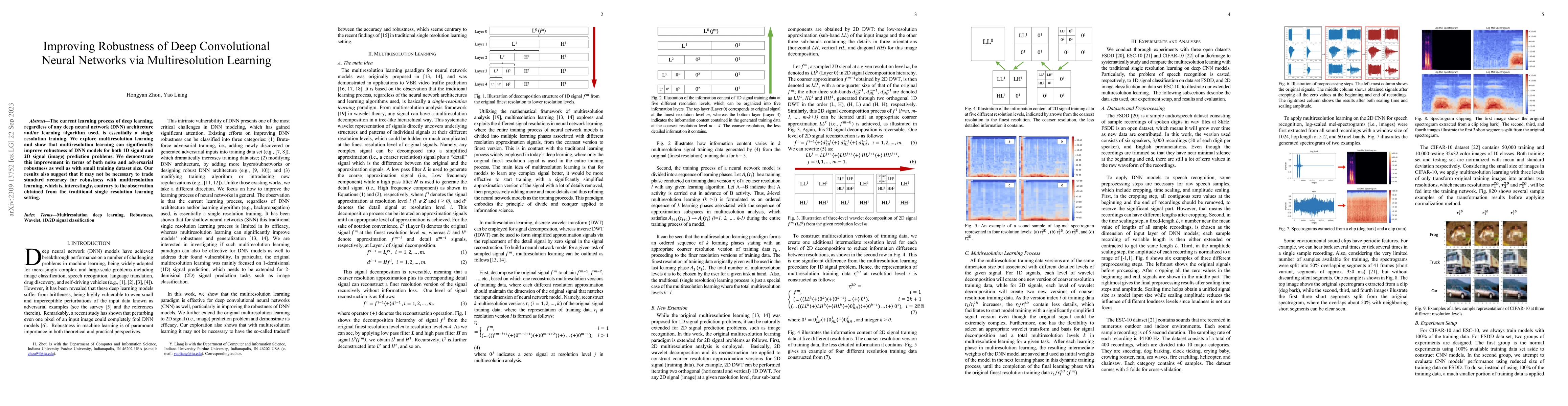 Thumbnail for Improving Robustness of Deep Convolutional Neural Networks via
  Multiresolution Learning