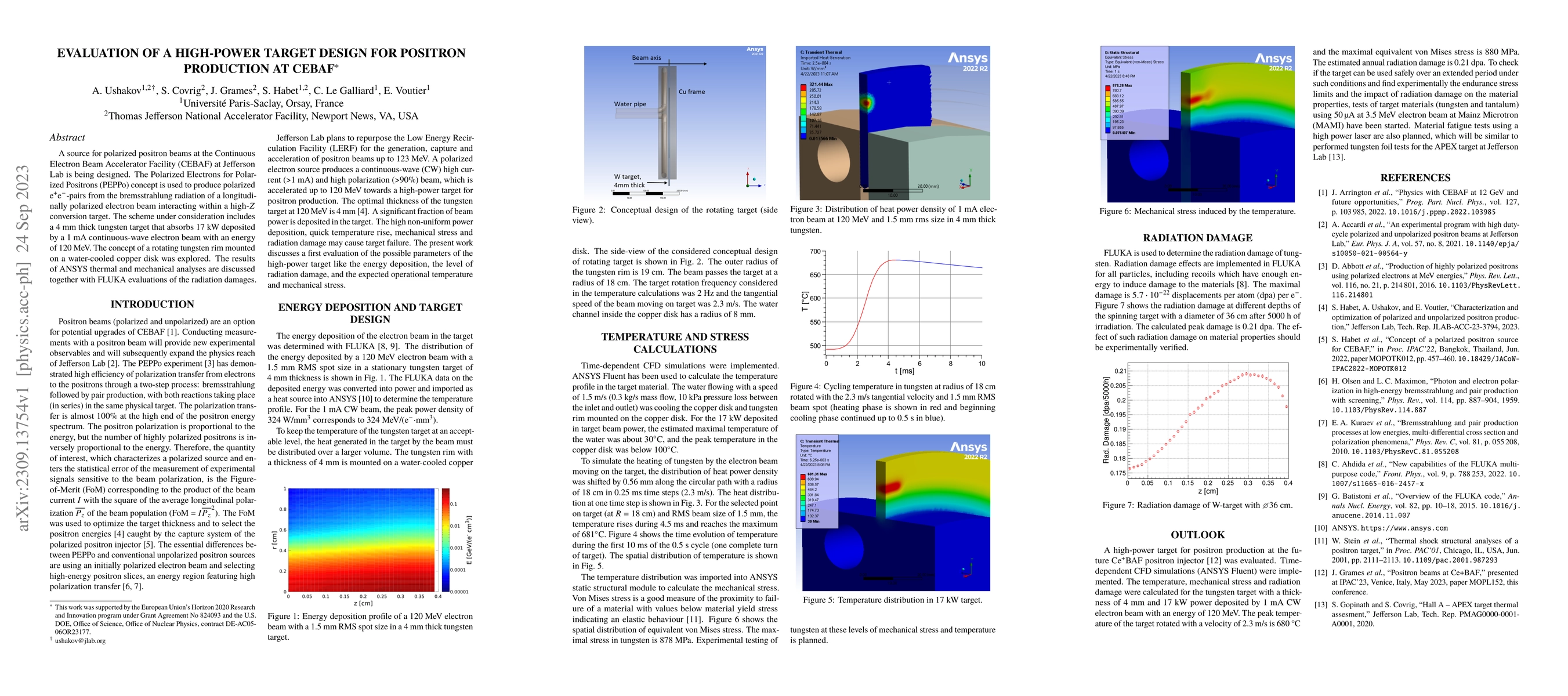 Thumbnail for Evaluation of a High-Power Target Design for Positron Production at
  CEBAF