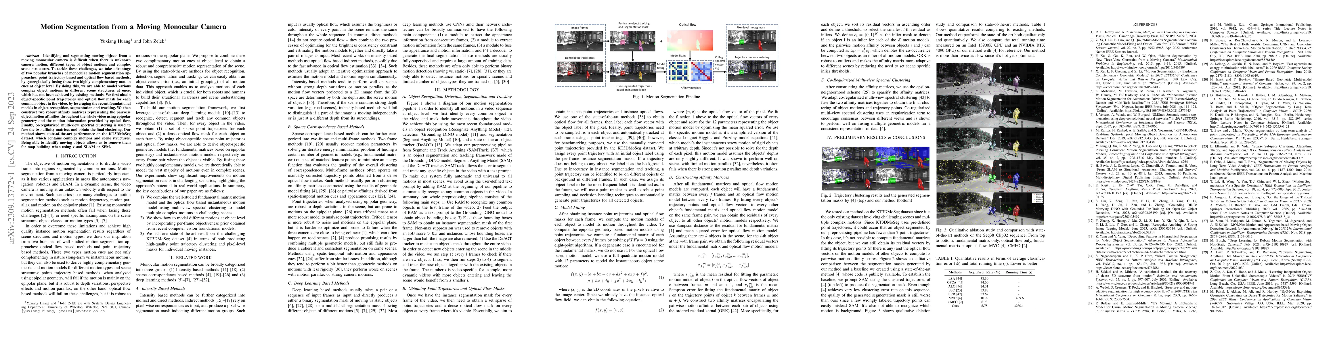 Thumbnail for Motion Segmentation from a Moving Monocular Camera