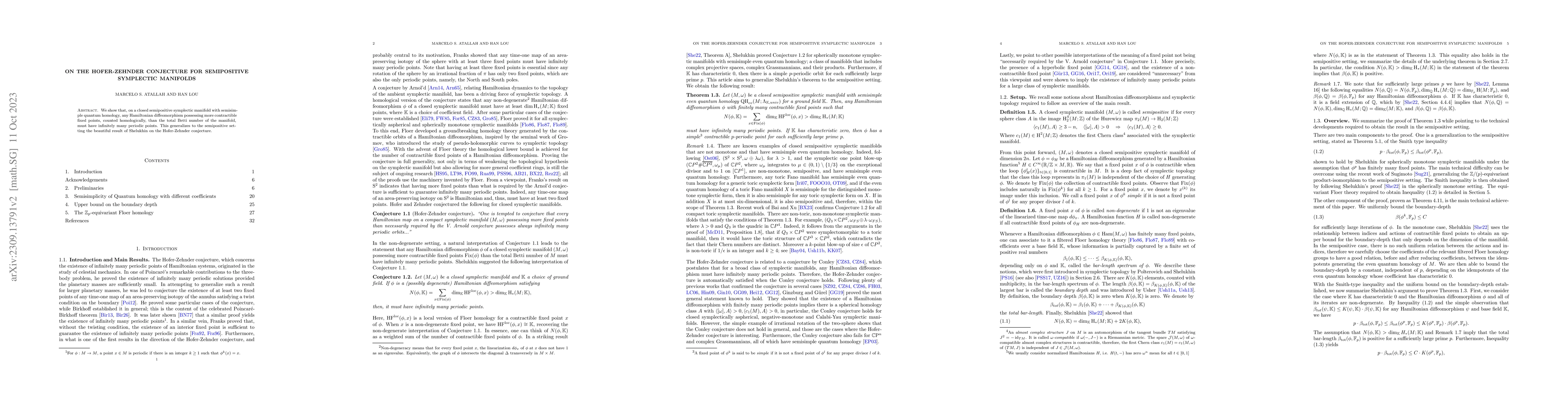 Thumbnail for On the Hofer-Zehnder conjecture for semipositive symplectic manifolds