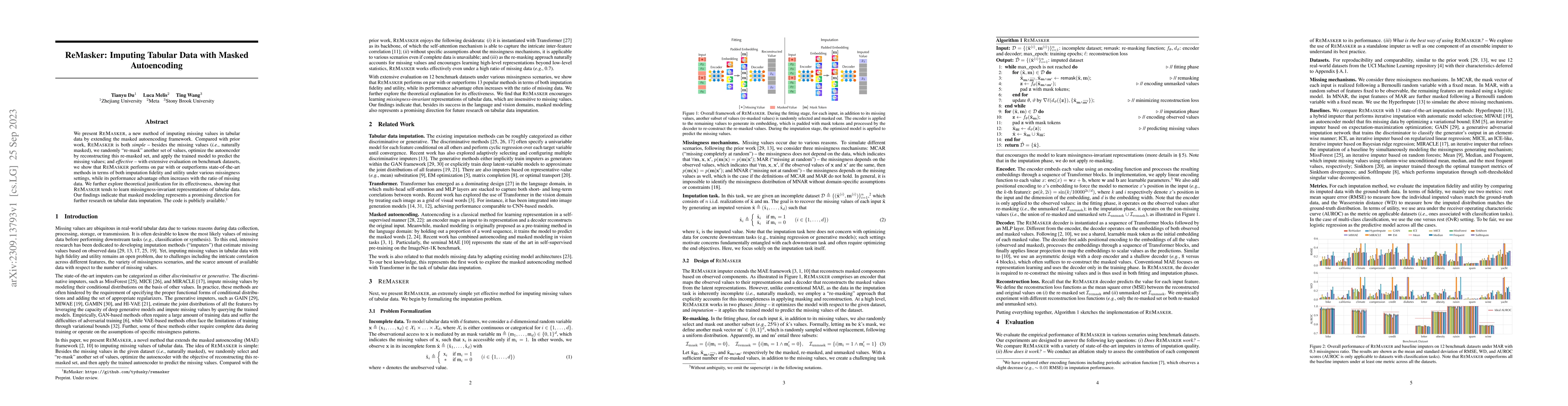 Thumbnail for ReMasker: Imputing Tabular Data with Masked Autoencoding