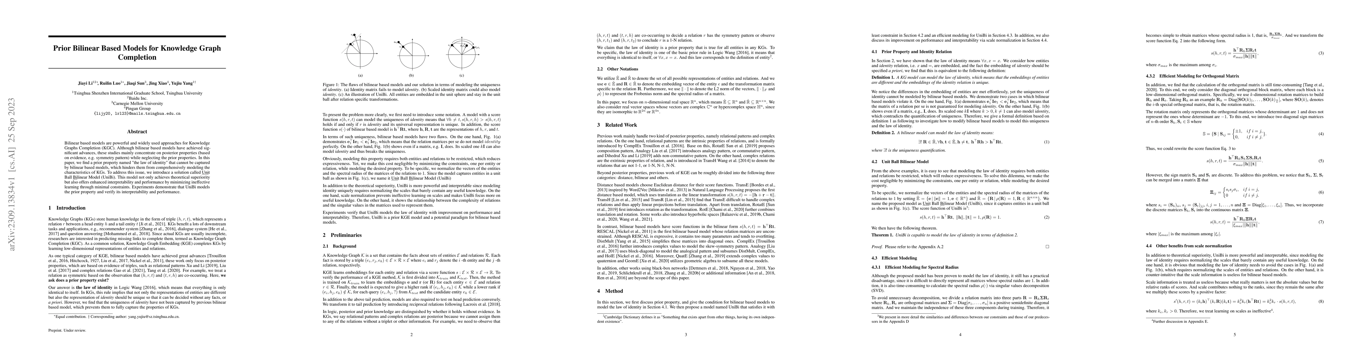 Thumbnail for Prior Bilinear Based Models for Knowledge Graph Completion