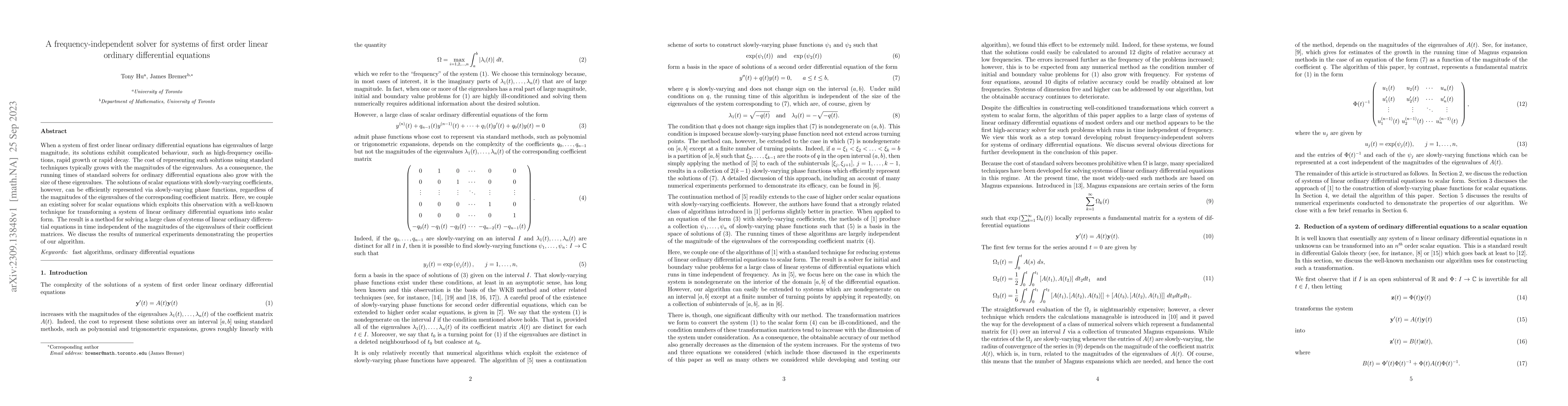 Thumbnail for A frequency-independent solver for systems of first order linear
  ordinary differential equations
