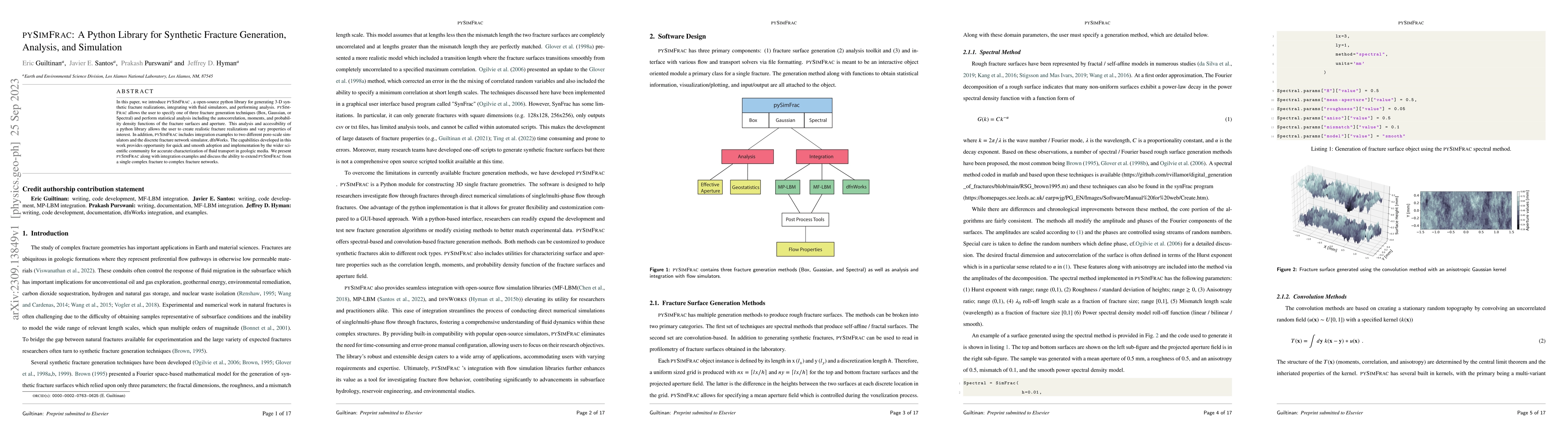 Thumbnail for PySimFrac: A Python Library for Synthetic Fracture Generation, Analysis,
  and Simulation