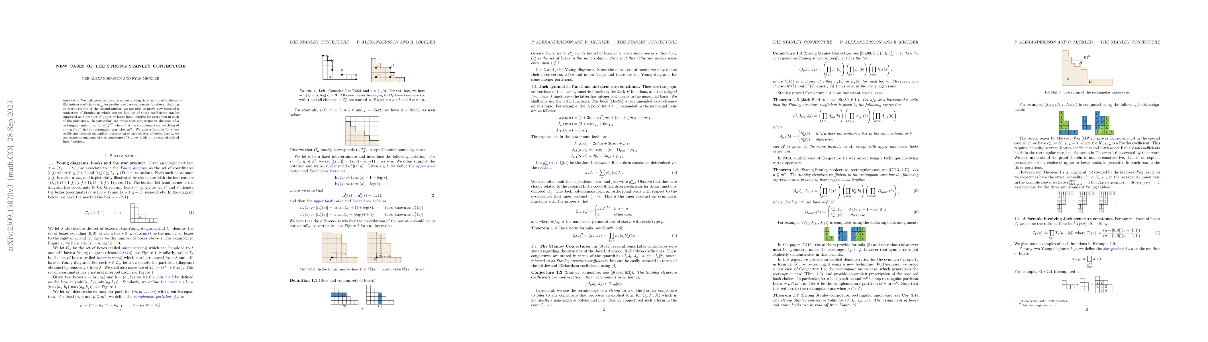 Thumbnail for New cases of the Strong Stanley Conjecture