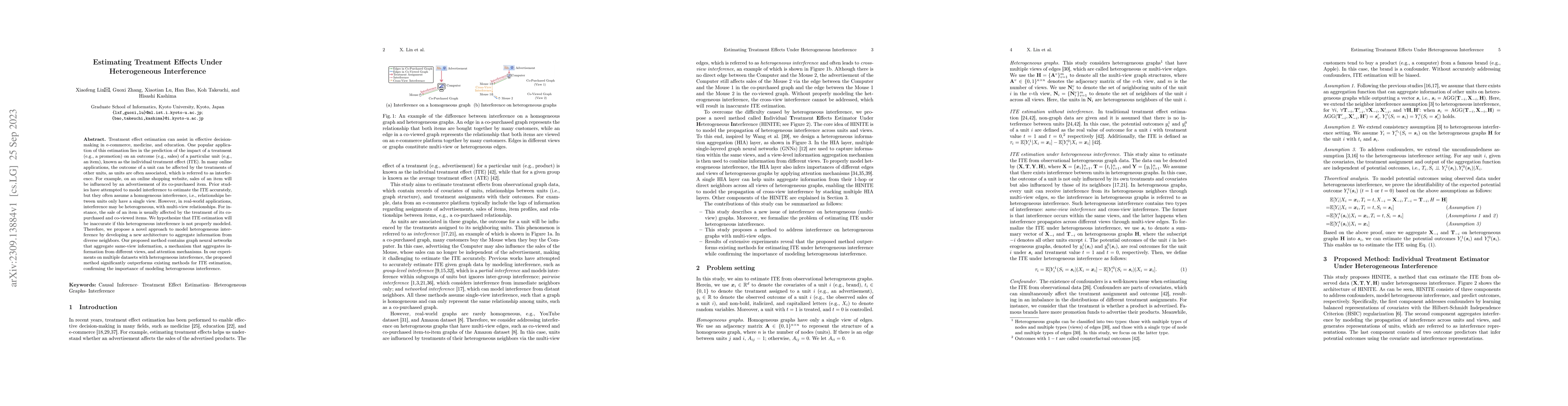 Thumbnail for Estimating Treatment Effects Under Heterogeneous Interference