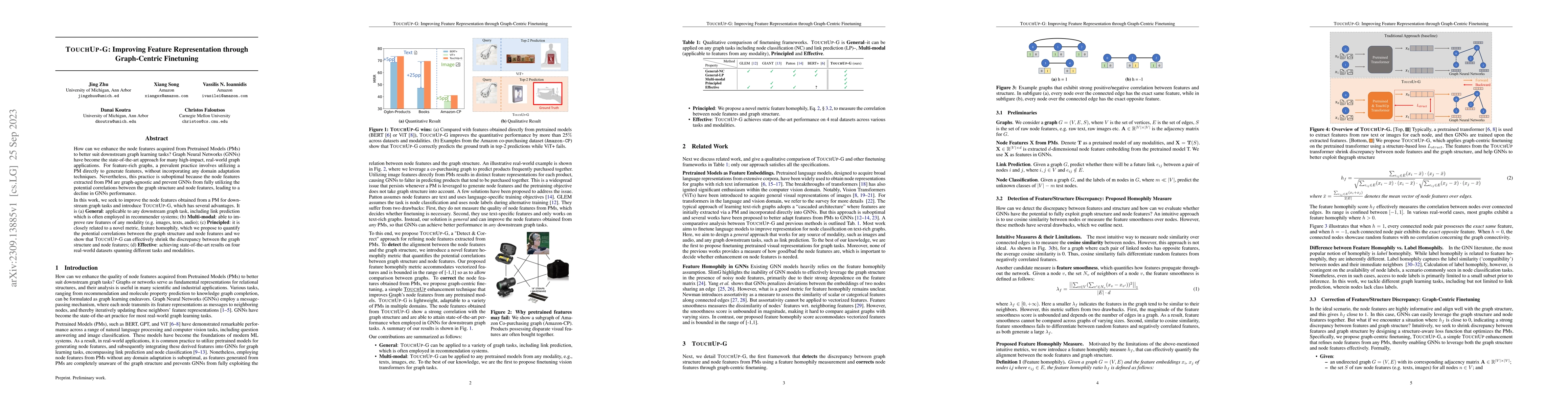 Thumbnail for TouchUp-G: Improving Feature Representation through Graph-Centric
  Finetuning