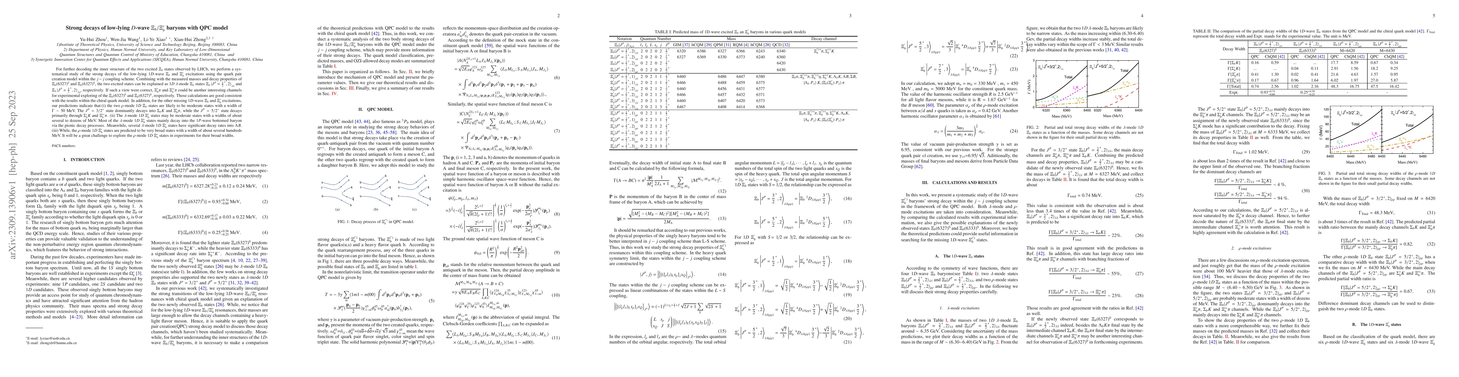 Thumbnail for Strong decays of low-lying $D$-wave $\Xi_b/\Xi_b'$ baryons with QPC
  model