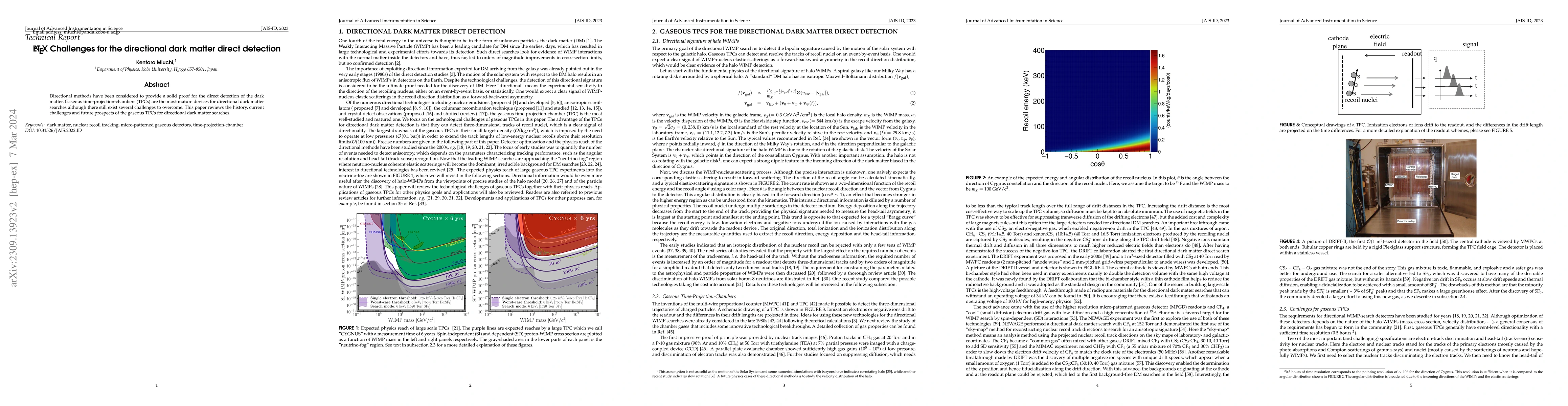 Thumbnail for Challenges for the directional dark matter direct detection