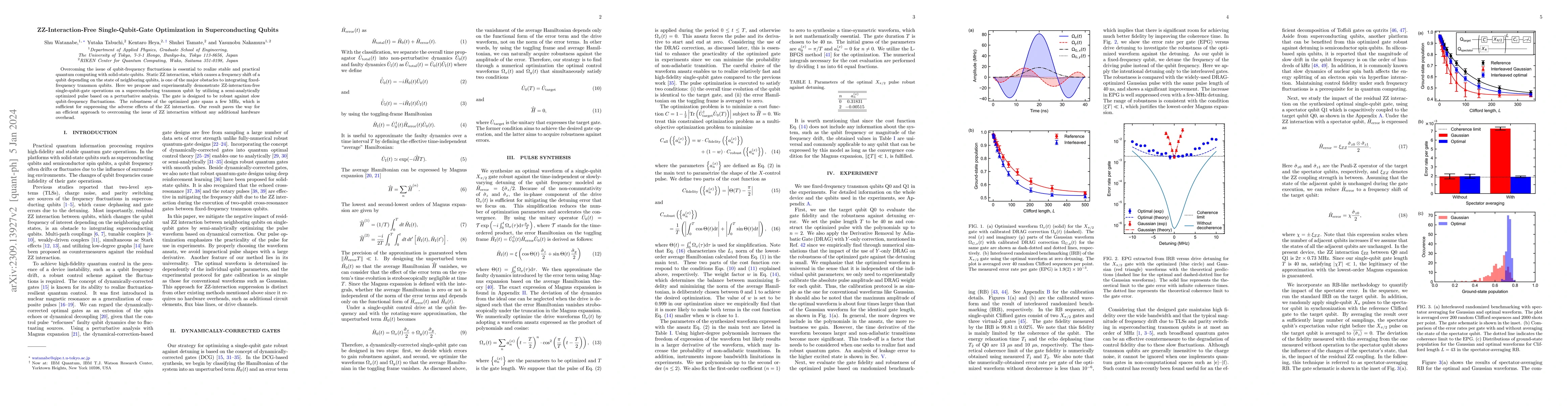 Thumbnail for ZZ-Interaction-Free Single-Qubit-Gate Optimization in Superconducting
  Qubits