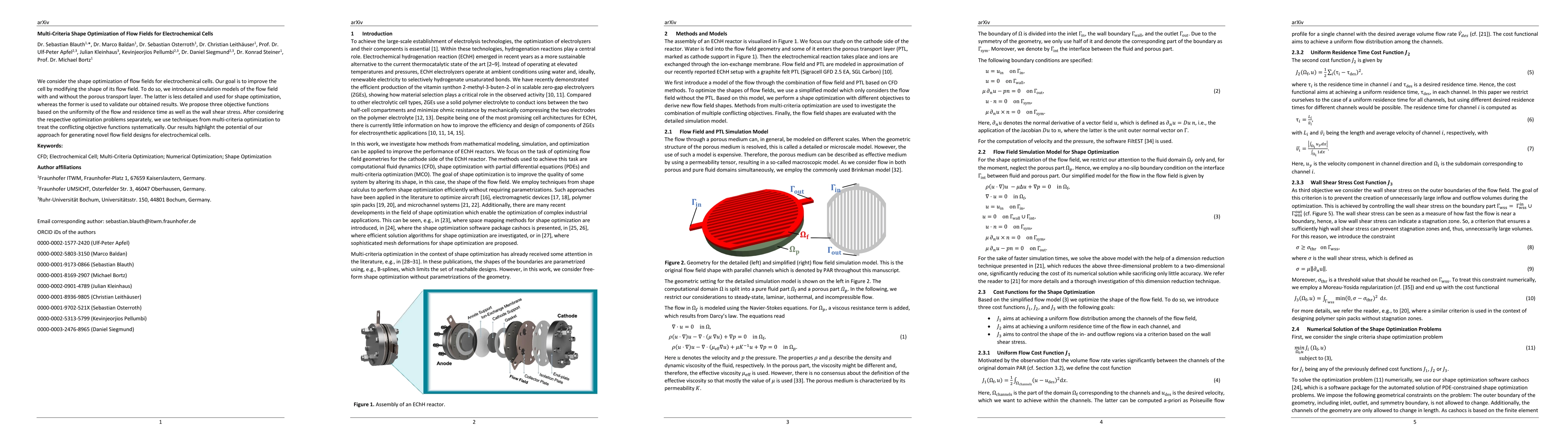 Thumbnail for Multi-Criteria Shape Optimization of Flow Fields for Electrochemical
  Cells
