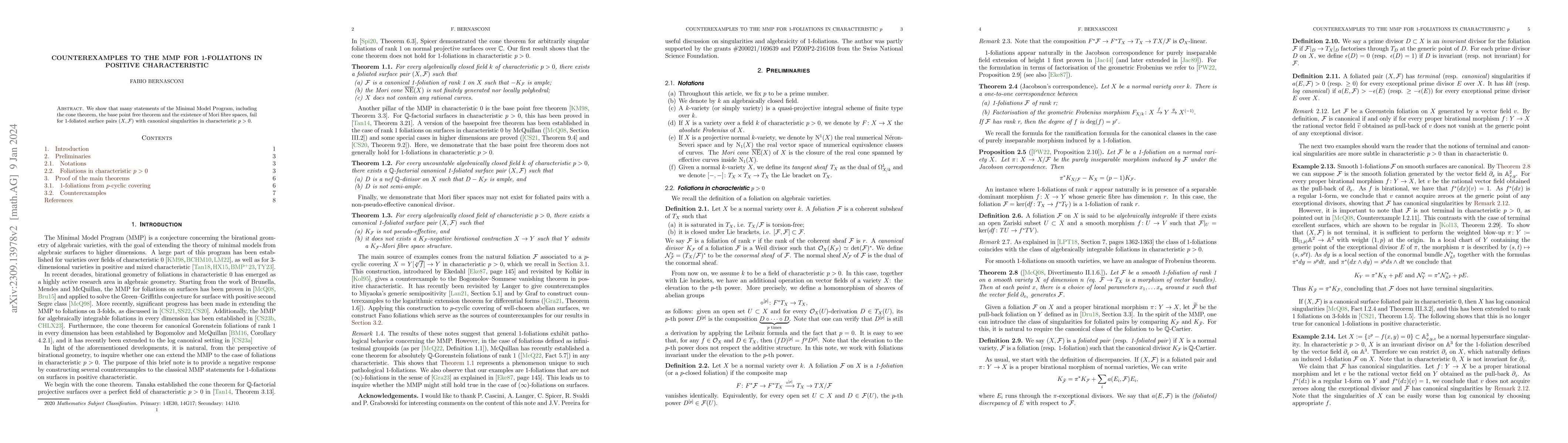 Thumbnail for Counterexamples to the MMP for 1-foliations in positive characteristic