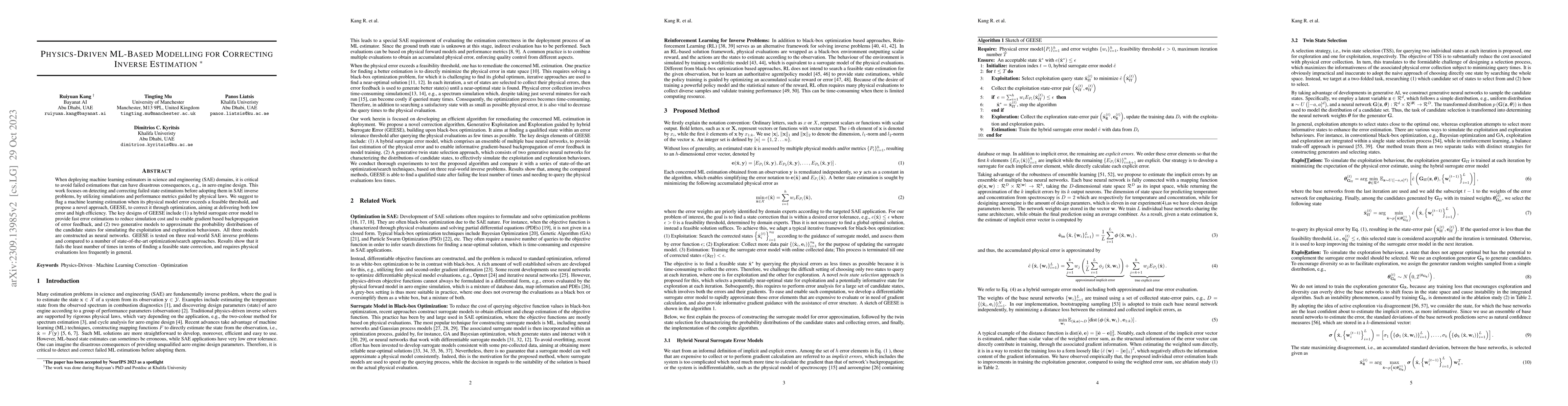 Thumbnail for Physics-Driven ML-Based Modelling for Correcting Inverse Estimation