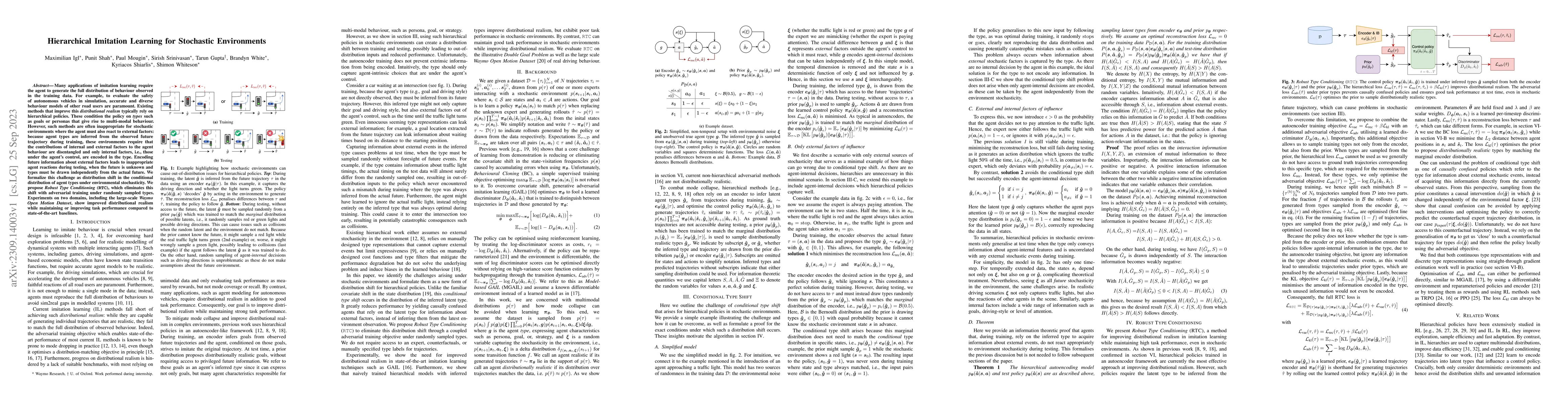 Thumbnail for Hierarchical Imitation Learning for Stochastic Environments