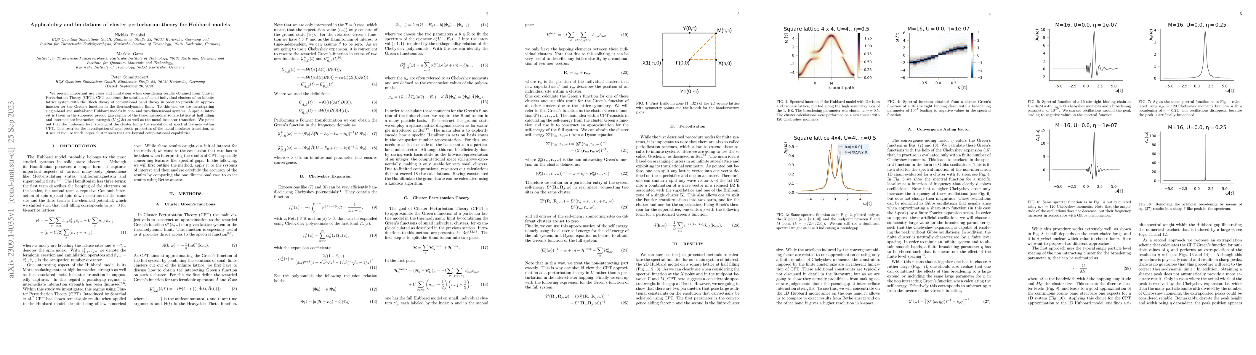 Thumbnail for Applicability and limitations of cluster perturbation theory for Hubbard
  models
