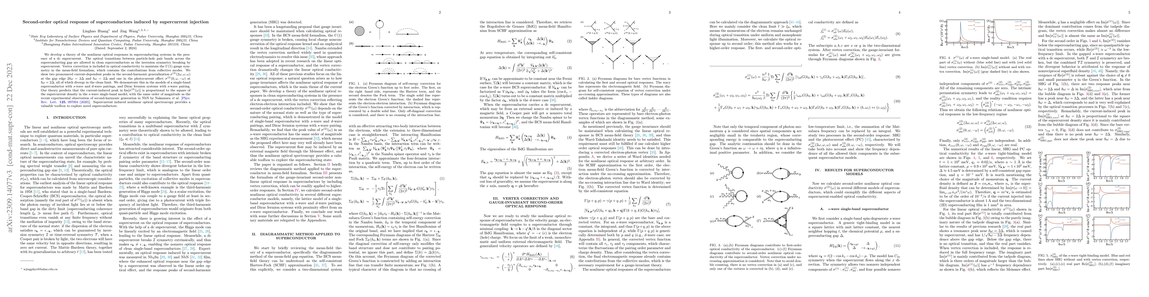 Thumbnail for Second-order optical response of superconductors induced by supercurrent
  injection