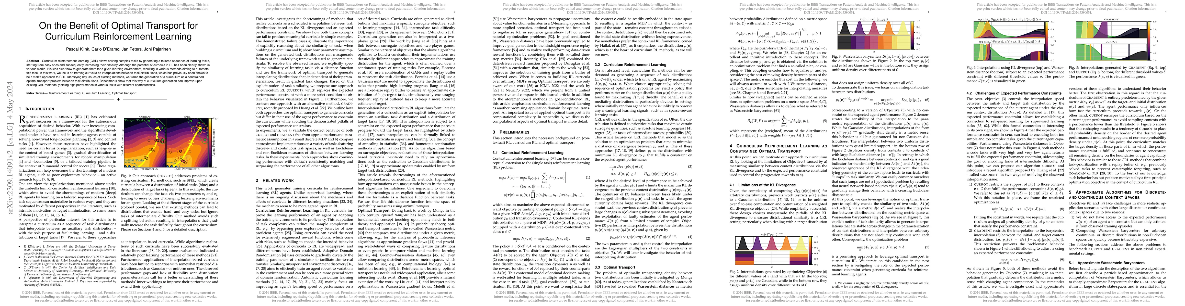 Thumbnail for On the Benefit of Optimal Transport for Curriculum Reinforcement
  Learning