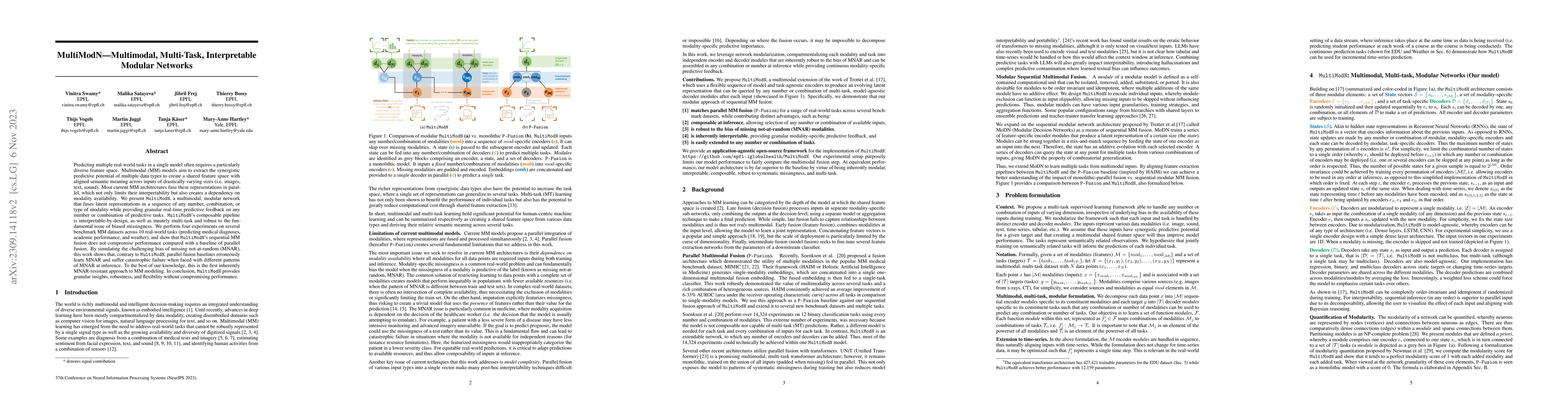 Thumbnail for MultiModN- Multimodal, Multi-Task, Interpretable Modular Networks