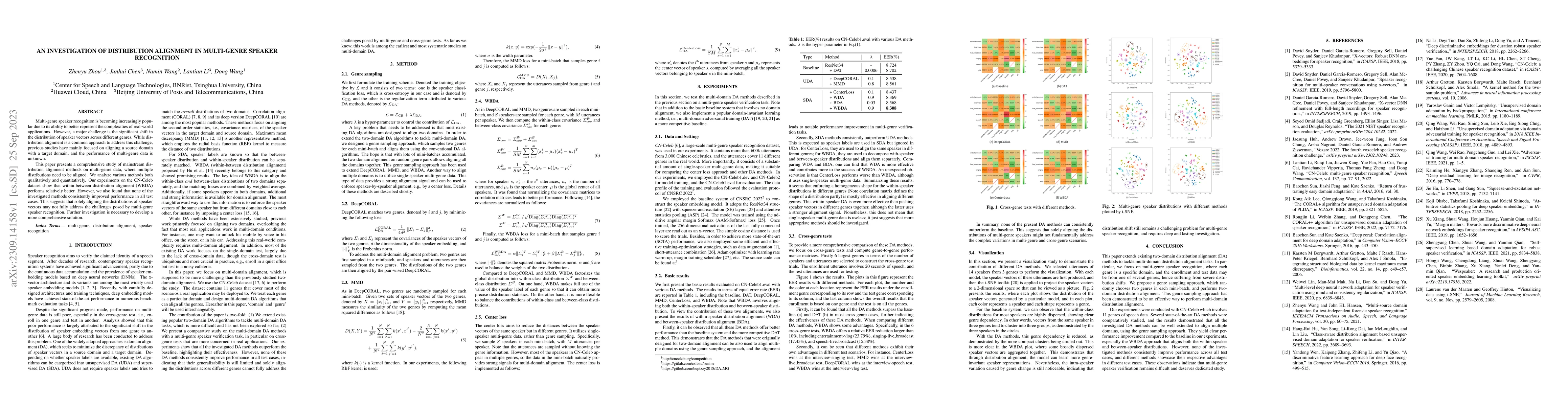 Thumbnail for An Investigation of Distribution Alignment in Multi-Genre Speaker
  Recognition