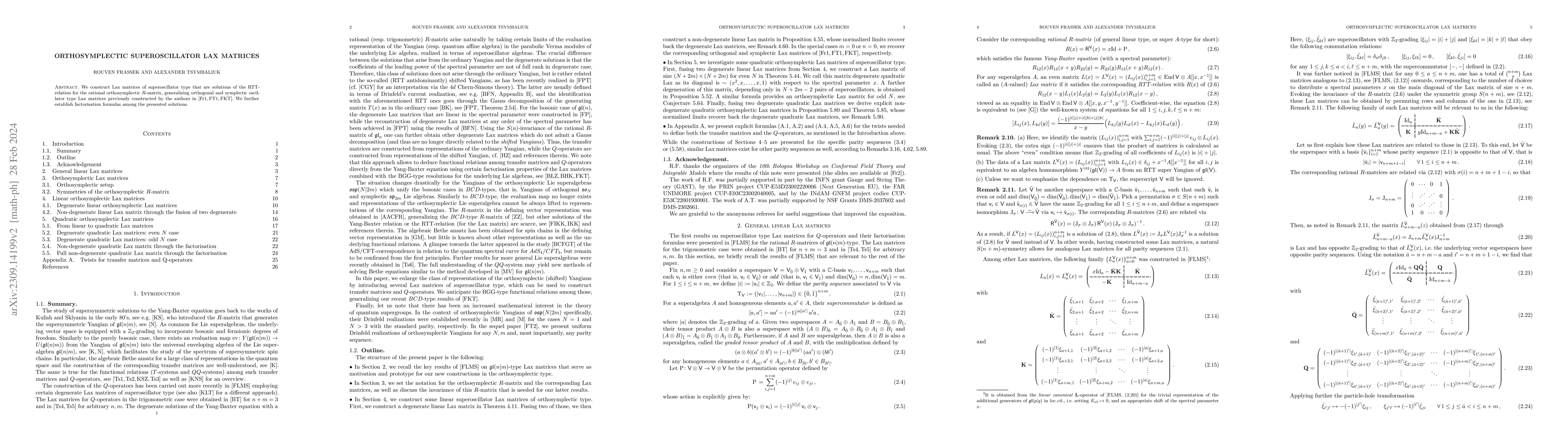 Thumbnail for Orthosymplectic superoscillator Lax matrices
