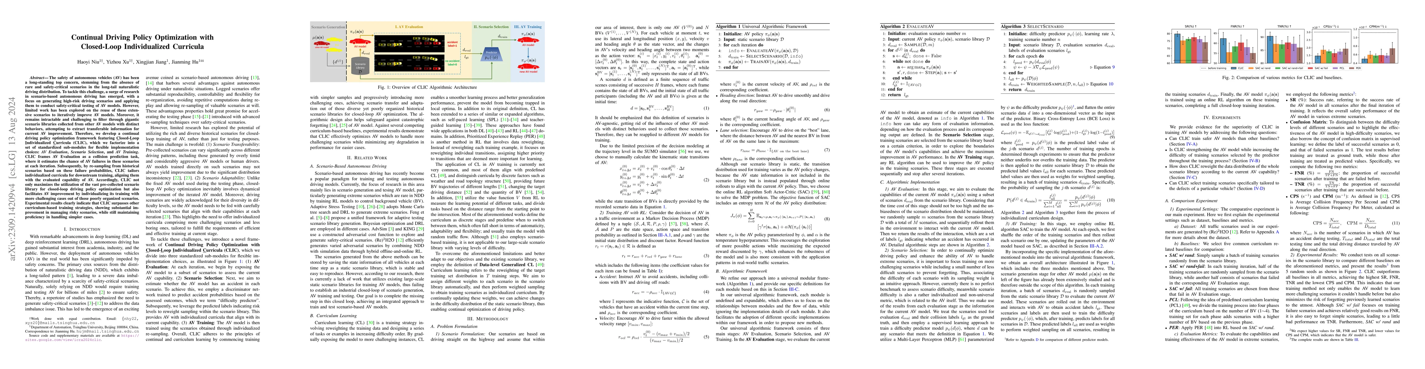 Thumbnail for Continual Driving Policy Optimization with Closed-Loop Individualized
  Curricula