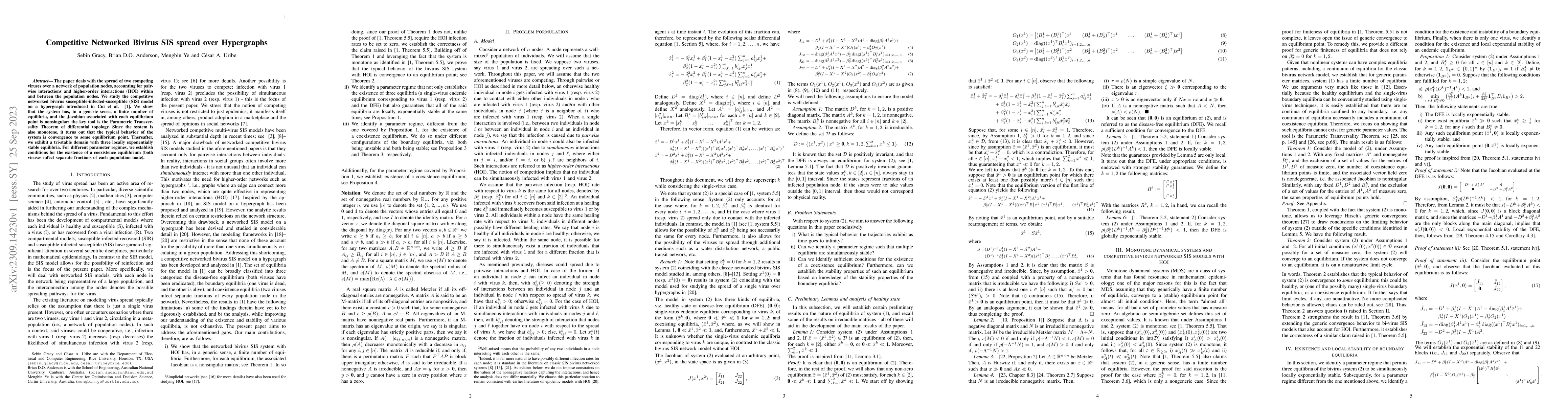 Thumbnail for Competitive Networked Bivirus SIS spread over Hypergraphs