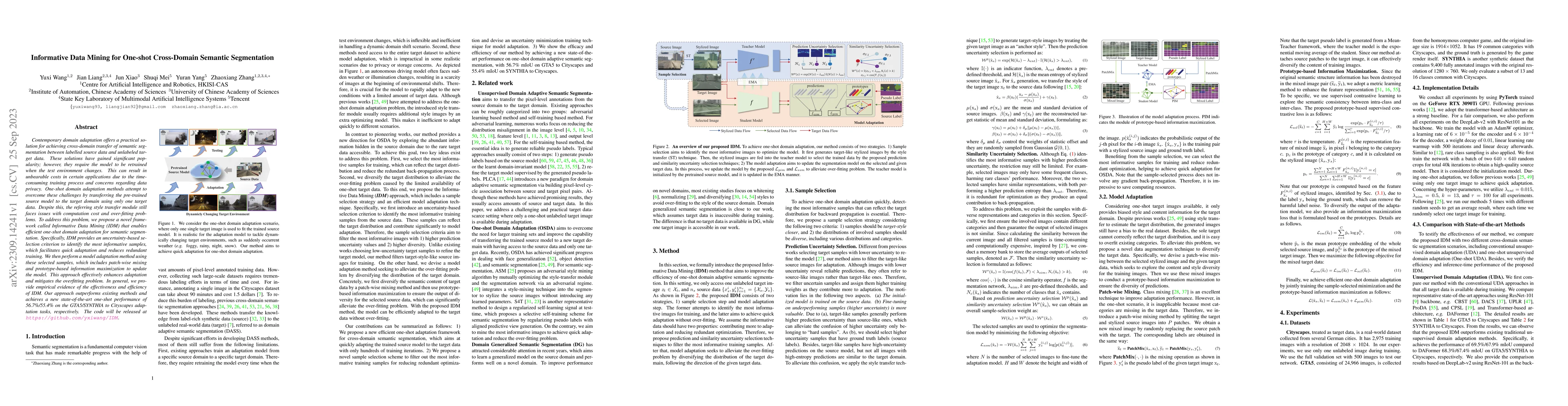 Thumbnail for Informative Data Mining for One-Shot Cross-Domain Semantic Segmentation