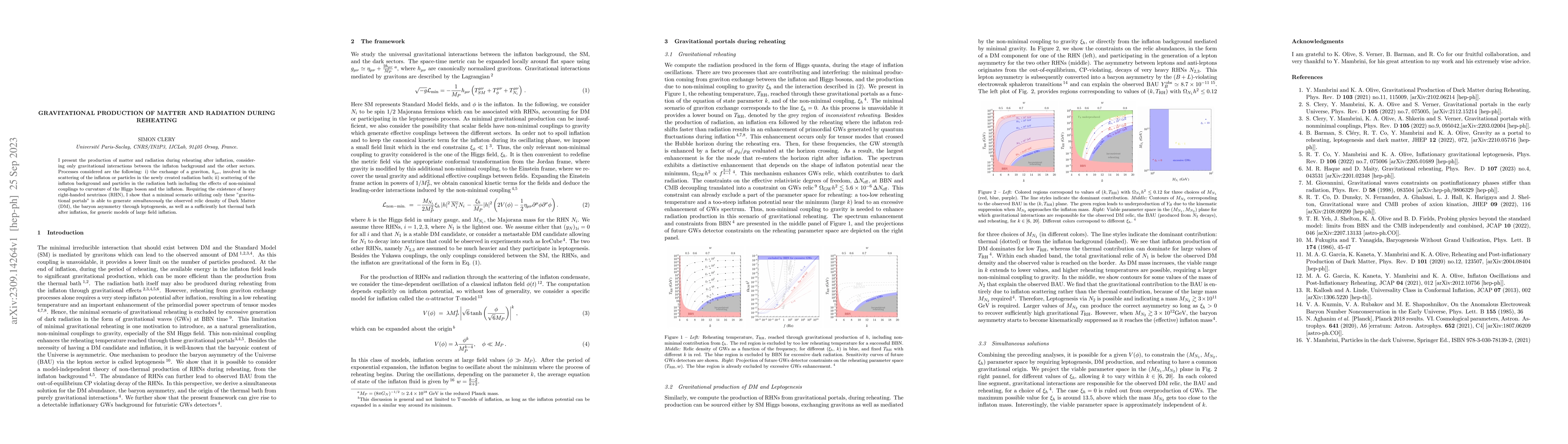 Thumbnail for Gravitational production of matter and radiation during reheating