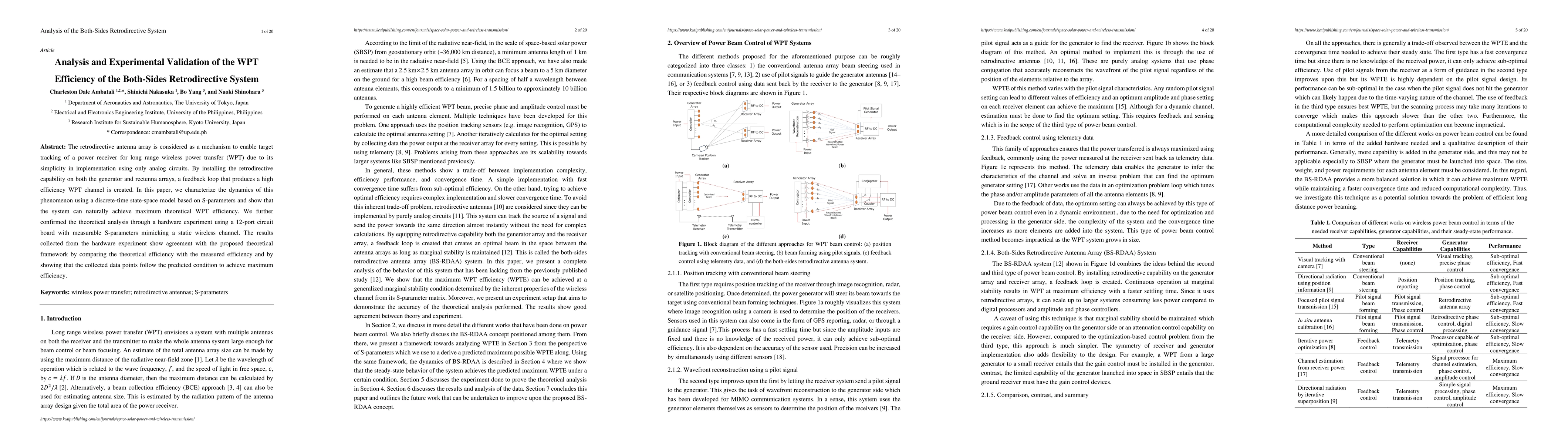 Thumbnail for Analysis and Experimental Validation of the WPT Efficiency of the
  Both-Sides Retrodirective System