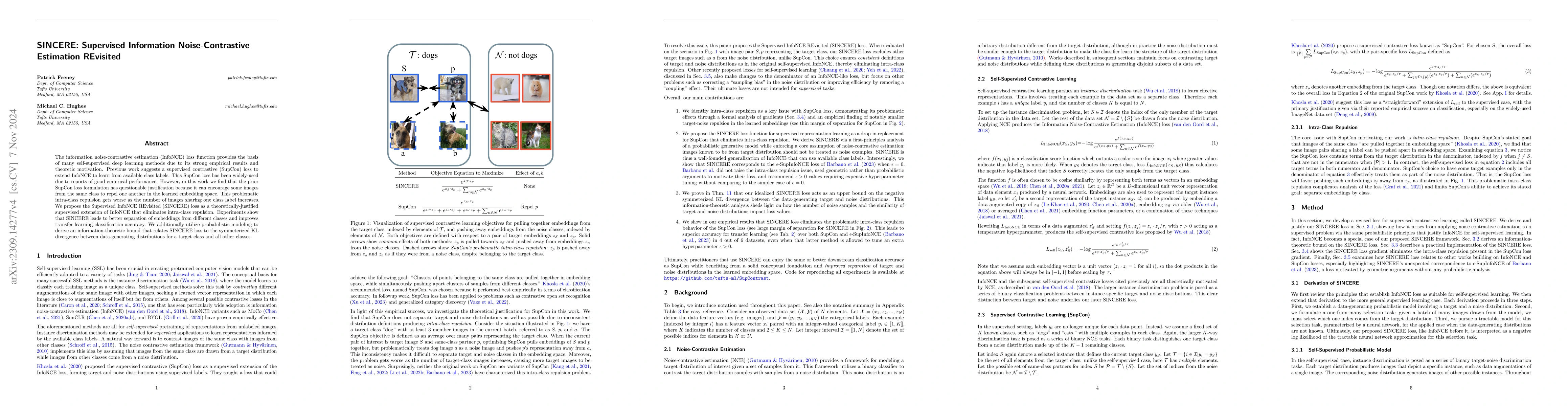 Thumbnail for SINCERE: Supervised Information Noise-Contrastive Estimation REvisited