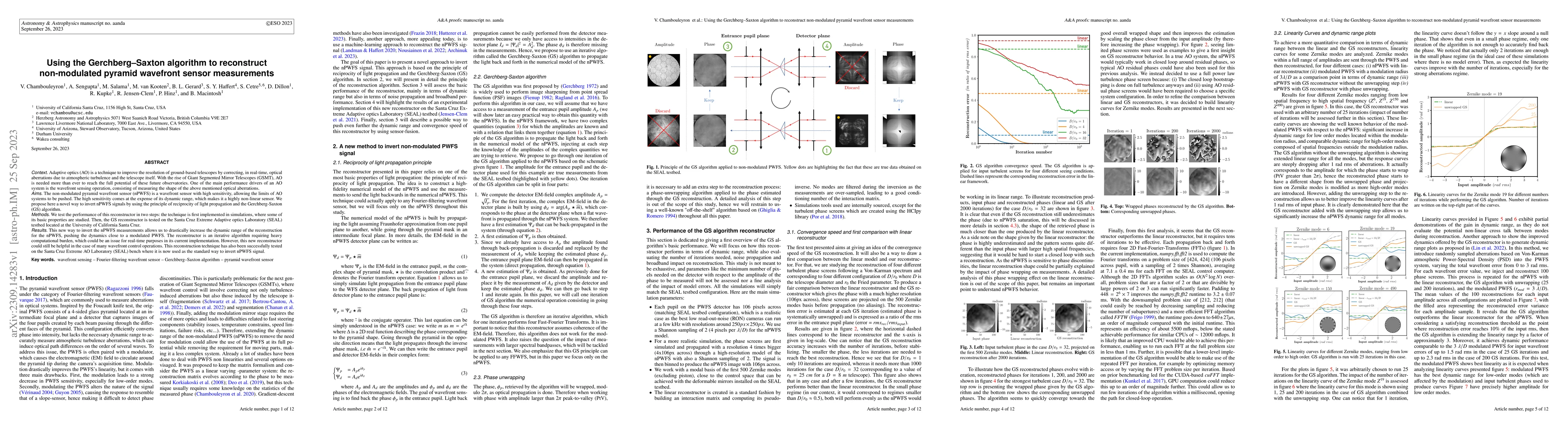 Thumbnail for Using the Gerchberg-Saxton algorithm to reconstruct non-modulated
  pyramid wavefront sensor measurements