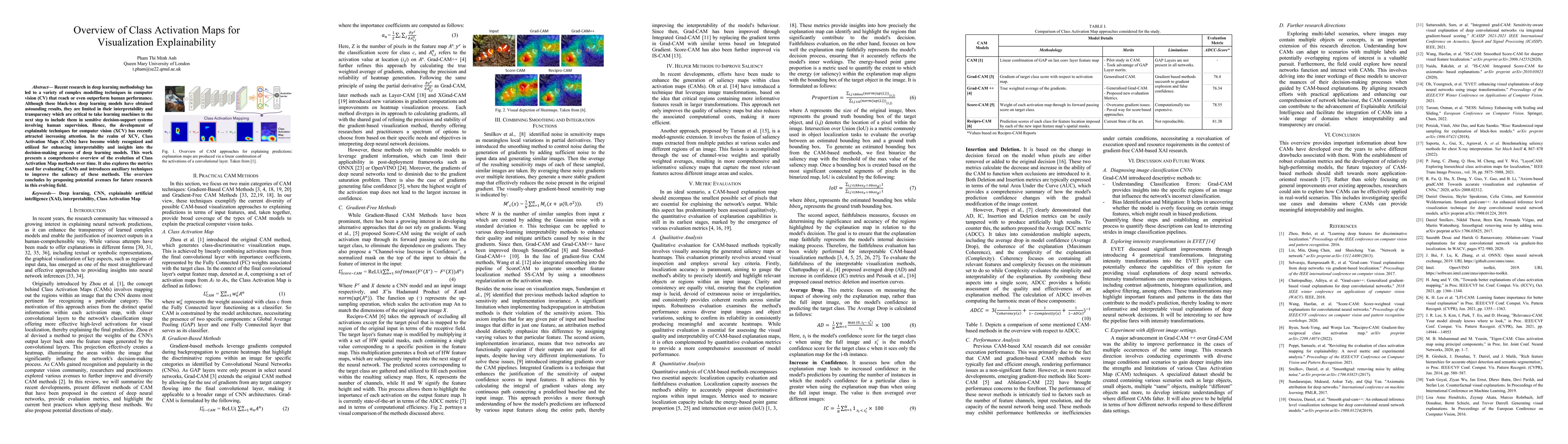 Thumbnail for Overview of Class Activation Maps for Visualization Explainability